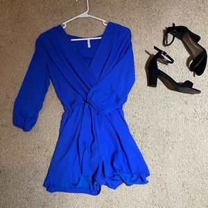 Blue boutique romper